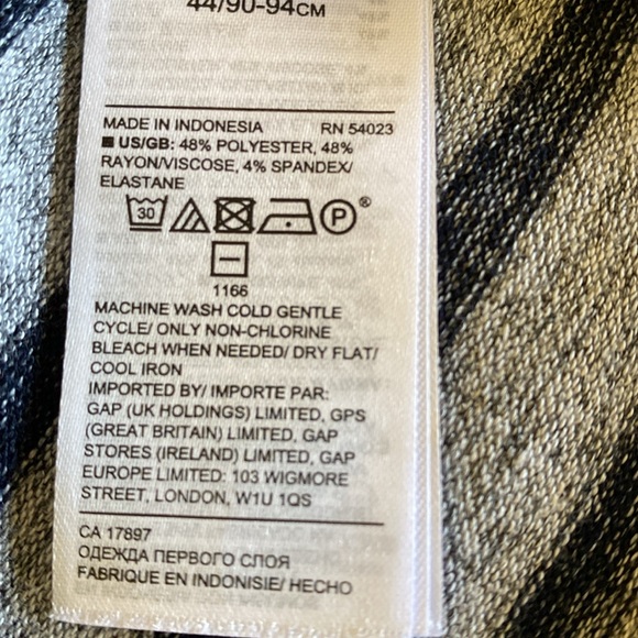 Banana Republic Luxespun stripe turtleneck size M - Picture 6 of 7